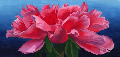 Peony, Acrylic painting by Arlene Kelley